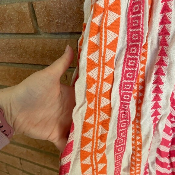 Old Navy Pink and Orange Patterned Mini Dress - Picture 2 of 3
